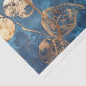 Diepblauw en Goud Blad Tissuepapier (Detail)