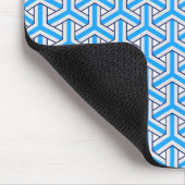 Diepblauw Japans Patroon Muismat (Hoek)