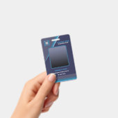 Diepblauw modern zakelijk ID-badge Badge (Handheld)