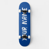 Diepblauw Persoonlijk Skateboard (Voorkant)