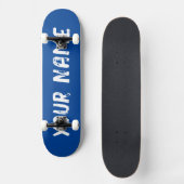 Diepblauw Persoonlijk Skateboard (Voorkant)