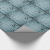 Diepblauw Steampunk Vogelkooi Inpakpapier (Hoek)