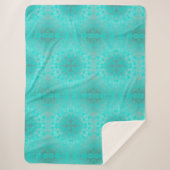 Diepblauw zee sherpa deken (Voorkant)