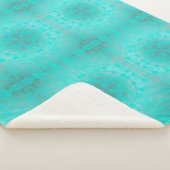 Diepblauw zee sherpa deken (3/4)