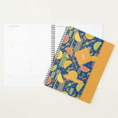 Diepblauwe 80’s citrusvruchten plakjes planner (Display)