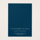 Diepblauwe agaat oorbel display kaart (Achterkant)