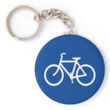 Diepblauwe en witte fiets omlijning