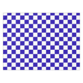 Diepblauwe geruite tafelkleed (Voorkant (Horizontaal))