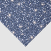 Diepblauwe Glitter Verjaardag Tissuepapier (Detail)