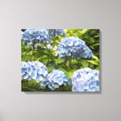 Diepblauwe Hortensia's Canvas Afdruk (Voorkant)
