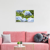 Diepblauwe Hortensia's Canvas Afdruk (Insitu (Woonkamer))