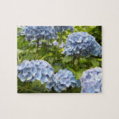 Diepblauwe Hortensia's Legpuzzel (Horizontaal)