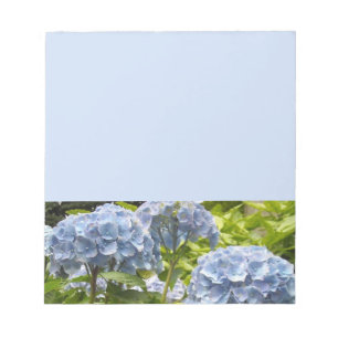 Diepblauwe Hortensia's Notitieblok