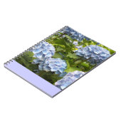 Diepblauwe Hortensia's Notitieboek (Linkerzijde)