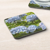 Diepblauwe Hortensia's Onderzetter (Linkerzijde)