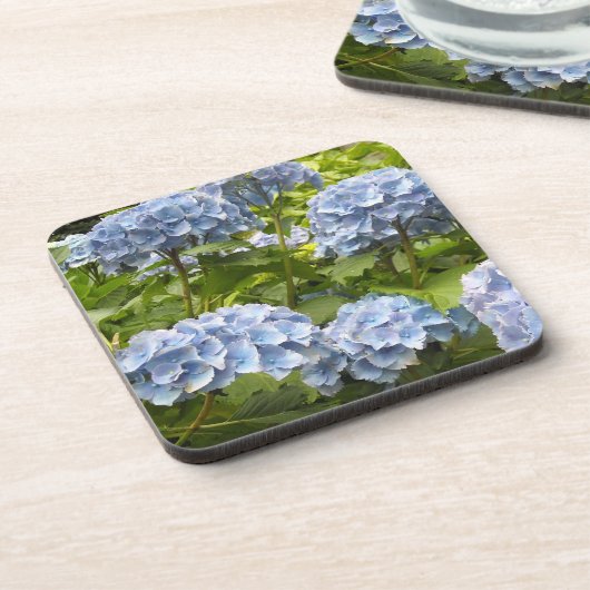 Diepblauwe Hortensia's Onderzetter (Linkerzijde)