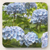 Diepblauwe Hortensia's Onderzetter (Voorkant)