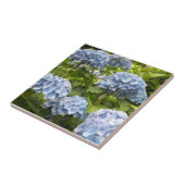 Diepblauwe Hortensia's Tegeltje (Zijkant)