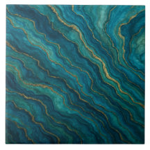 Diepblauwe Oceaan Agate