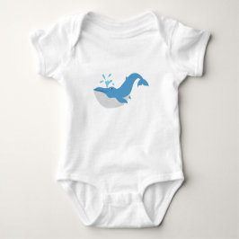 Diepblauwe Oceanwalvis Romper