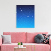 Diepblauwe sterrenhemel canvas afdruk (Insitu (Woonkamer))