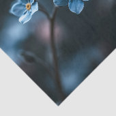 Diepblauwe vergeet-mij-nietje tissuepapier (Detail)
