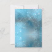 Diepblauwe Zee Zomer Bruiloft Bijlagekaart RSVP Kaartje (Achterkant)