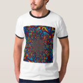 Diepdimensionaal fractal patroon t-shirt (Voorkant)