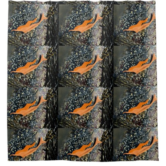 Diepduikzeeën Douchegordijn (Voorkant)