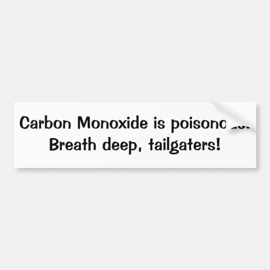 Diepe adem, achterpoortjes bumpersticker (Voorkant)