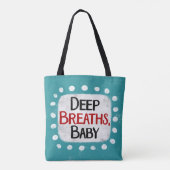 Diepe ademhaling, Baby Canvas tas (Achterkant)