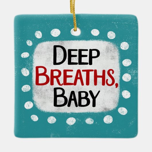 Diepe ademhaling, Baby Ornament (Voorkant)