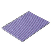 Diepe Amethist Glitter Horizontale Strepen Stijl Notitieboek (Linkerzijde)
