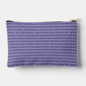 Diepe Amethist Glitter Stijl Horizontale Strepen Etui (Achterkant)