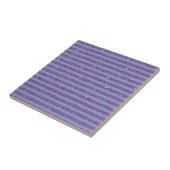 Diepe Amethist Glitter Stijl Horizontale Strepen Tegeltje (Zijkant)