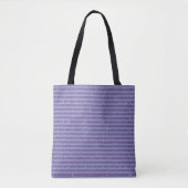 Diepe Amethist Glitter Stijl Horizontale Strepen Tote Bag (Voorkant)