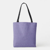 Diepe Amethist Glitter Stijl Horizontale Strepen Tote Bag (Achterkant)