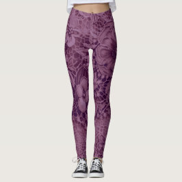 "Diepe Amethist  kant" Leggings
