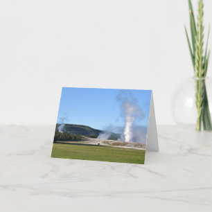 Diepe Blauwe Geiser en Bizon bij Yellowstone Kaart