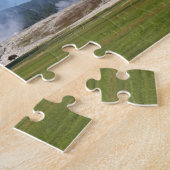 Diepe Blauwe Geiser en Bizon bij Yellowstone Legpuzzel (Zijkant)