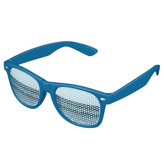 Diepe Blauwe Golven En Open Water Uitzicht Retro Zonnebril (Gekanteld)