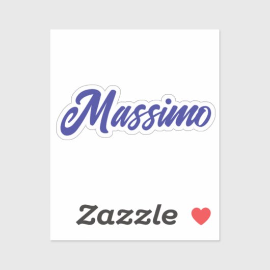 Diepe Blauwe Kleur Eenvoudige Moderne Eigen Naam C Sticker (Vel)