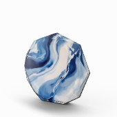 Diepe Blauwe Marmer Fotoblokken (Rechts)