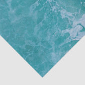 Diepe Blauwe Oceaangolven Tissuepapier (Detail)