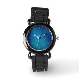 Diepe Blauwe Onderwater Gloed Horloge