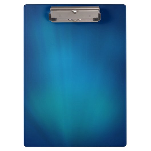 Diepe Blauwe Onderwater Gloed Klembord (Voorkant)