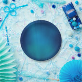 Diepe Blauwe Onderwater Gloed Papieren Bordje (Feest)