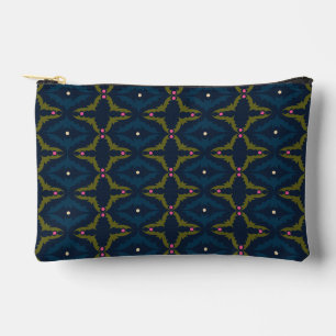 Diepe Blauwe Retro Vintage Patroon  Etui