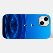 Diepe Blauwe Water Rimpel Druppel Esthetiek Case-Mate iPhone Case (Achterkant (horizontaal))