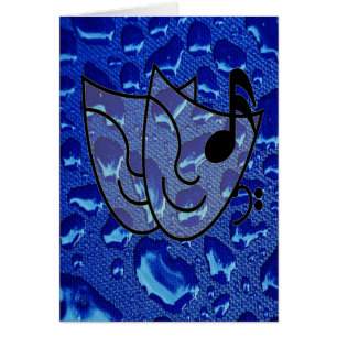 Diepe blauwe waterdruppels